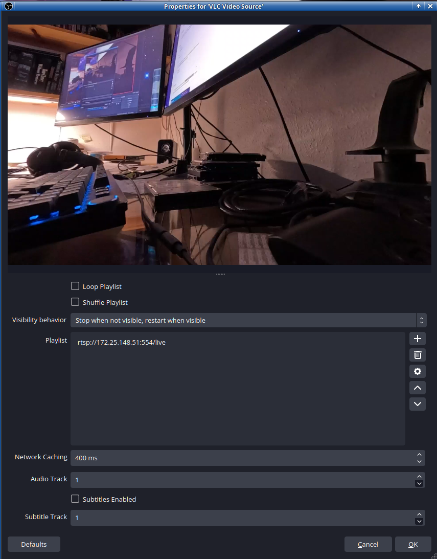 Gopro vlc media source